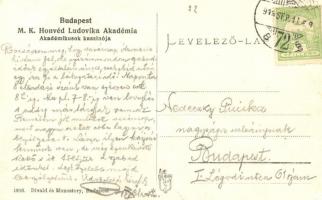 Budapest VIII. Ludovika Akadémia, Kaszinó belső; Divald & Monostory (EK)