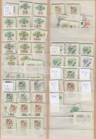 1957-1959 ~2200 db magyar okmánybélyeg klf vízjelállásokkal 4 berakólapon