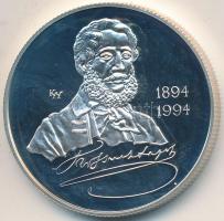 1994. 500Ft Ag "Kossuth Lajos" eredeti "MNB" dísztokban, tanúsítvánnyal T:PP