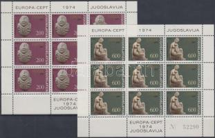 Europe CEPT sculptures minisheet set (small gum disturbance) Europa CEPT szobrok kisívsor (apró beta...