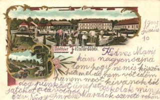 Félixfürdő, floral; kiadja Rosenbaum Ignácz