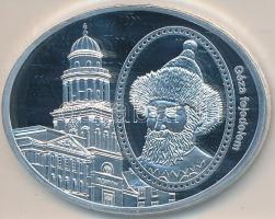 DN. "Pannonhalmi Bencés Főapátság / Géza fejedelem" ovális ezüstözött rézötvözet a "Hazám, hazám, te mindenem - Legendás épületek ovális éremkülönlegességeken" sorozatból, tanúsítvánnyal (46x36mm/25g/5500db) T:PP