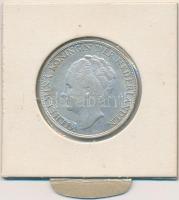 Hollandia 1943. 1G Ag "I. Vilma" T:2- Netherlands 1943. 1 Gulden Ag "Wilhelmina I" C:VF Krause KM#161.1