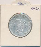 Hollandia 1943. 1G Ag "I. Vilma" T:2-
Netherlands 1943. 1 Gulden Ag "Wilhelmina I&quo...