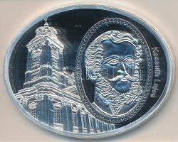 DN. "Debreceni Református Nagytemplom / Kossuth Lajos" ovális ezüstözött rézötvözet a "Hazám, hazám, te mindenem - Legendás épületek ovális éremkülönlegességeken" sorozatból, tanúsítvánnyal (46x36mm/25g/5500db) T:PP
