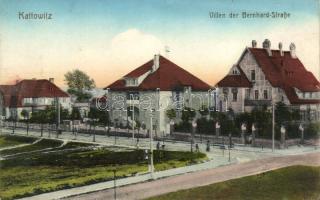 Katowice, Kattowitz; Villen der Bernhard Strasse / Bernhard street villas