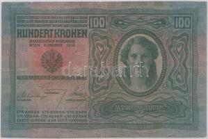 1912. 100K felülbélyegzés nélkül T:III