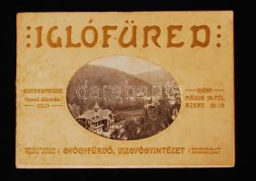 1913 Iglófüred: gyógyfürdő, vízgyógyintézet. Bp., Löbl Dávid és fia. A fürdőigazgatóság tájékoztató prospektusa, 16 p. / A flyer of spa town Iglófüred near Spišská Nová Ves/Neudorf