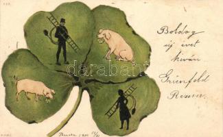 Clover, pigs, chimney sweeper B.K.W.I. 339. litho