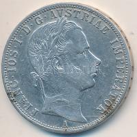 Ausztria 1861A 1Fl Ag "Ferenc József" T:2- Austria 1861A 1 Florin Ag "Franz Joseph" C:3