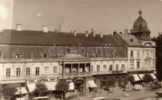 Kolozsvár, Erdélyi Pénzváltó Bank, Corso filmszínház / bank, shops, cinema, photo