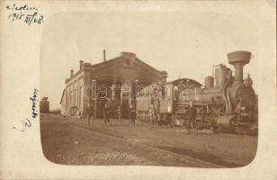 1915 Chelm, Kholm; railway station, K.u.K. Heeresbahn Verkehrs-Abteilung IV/I, photo (EK)