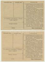 1946. 100.000AP nem kamatozó Pénztárjegy "Másra Át Nem Ruházható" + 1.000.000AP nem kamato...