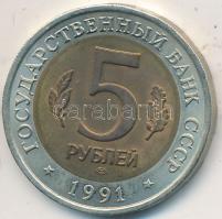 Szovjetunió 1991. 5R "Vadvilág" T:1- Soviet Union 1991. 5R "Wildlife" C:AU