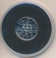 DN. "Szent István ezüstdénár / Magyarok Kincstára" ezüstözött réz-cink emlékérem T:P Tanús...