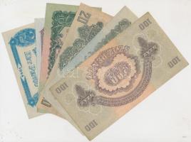 1944. 2P + 5P + 10P + 20P + 50P + 100P mindegyik "A Vöröshadsereg Parancsnoksága" T:II,III