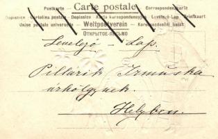 New Year, chimney sweeper, pig,  Emb