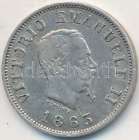 Olaszország 1863M BN 50c Ag "II. Viktor Emánuel" T:2 Italy 1863M BN 50 Centesimi Ag "Vittorio Emanuele II" C:XF Krause KM#4a.1