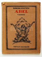Boross Elemér: Ábel. Versek. Békéscsaba, 1920, Tevan. Kolozsvári Sándor illusztrációjával, a szerző által dedikálva Imre Sándor dramaturg (1891-1944) részére. Papírkötésben, a borító helyenként szakadozott.