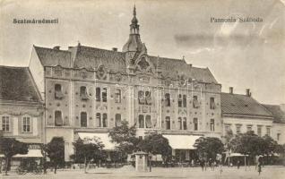 Szatmárnémeti, Pannónia szálloda; kiadja Lövy Miksa könyvkereskedése / hotel