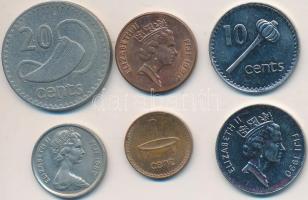 Fiji-szigetek 1969-1990. 1c-20c (6x) T:vegyes
Fiji Islands 1969-1990. 1 Cent - 20 Cents (6x) C:mixed