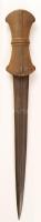 Perzsa tőr bivalyszaruból készült nyéllel, h: 41 cm