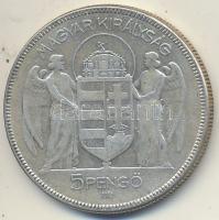 1930. 5P Ag "Horthy-jobbra" T:3 Adamo P8