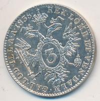 Ausztria / magyar verdejel 1838B 3Kr Ag "V. Ferdinánd" T:2 Unger III.:1426.a