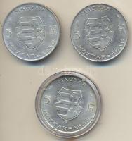 1947. 5Ft "Kossuth" (3x) T:2,2-