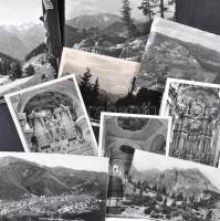 1906 db fekete-fehér, osztrák, városképes lap (cca. 1940-1960) / collection of 1906 B/W Austrian town-view postcards