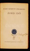 2 db könyv: Kemény Zsigmond: Zordidő. Bp., é. n., Franklin Társulat. Félbőr kötésben.; Zilahy Lajos: A lélek kialszik. Bp., 1977, Szépirodalmi. Vászonkötésben, papír védőborítóval. Mindkét könyv jó állapotban.