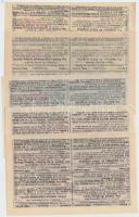 Budapest 1901. "Magyar Kiráyli Szabadalmazott Osztálysorsjáték - 1/8 Egy Nyolczad Eredeti Sorsj...