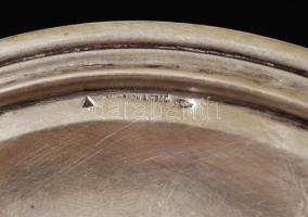 Bachruch ezüst (Ag.) tálca, jelzett, jó állapotban, családi címerrel, 72×35 cm, nettó:1900 g