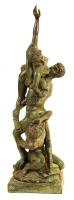 Trapassi jelzéssel: Artisták. Festett spiáter szobor, jelzett, m: 47 cm
