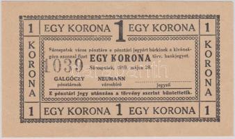Sárospatak 1919. 1K számozott T:I Adamo SÁR-3.1.1