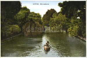 Siófok, Sió-csatorna, csónak