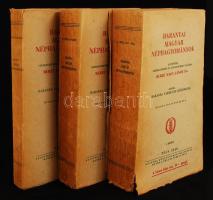 Berze Nagy János: Baranyai magyar néphagyományok I-III. Pécs, 1940, Baranya vármegye. Papírkötésben, jó állapotban. Felvágatlan példány!