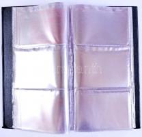 3 db képeslap album: 120 (18 x 33.5 cm), 102 (22.5 x 39.5 cm) és 120 (23 x 30.5 cm) férőhellyel, ebb...