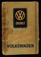 Betriebsanleitung für den Volkswagen. Wolfsburg, 1952, Volkswagenwerk GmbH. Papírkötésben, az elülső és hátsó borítók, valamint az első kettő és az utolsó lap elválnak.