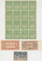 Oroszország / Szocialista Szövetségi Szovjet Köztársaság 1919. 3R 16db-os ívben + 7db vegyes külföld...