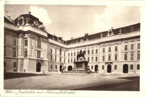 Vienna, Wien I. Josefplatz, Nationalbibliothek / square, National Library, Nr. 10 022. (EK)