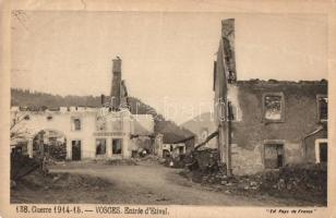 Vosges, WWI destroyed building, cafe (fa)