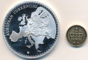 Norvégia DN "Európai valuták" ezüstözött emlékérem tanúsítvánnyal T:PP
Norway ND "Eur...