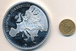 Franciaország DN "Európai valuták" ezüstözött emlékérem tanúsítvánnyal T:PP
France ND &quo...