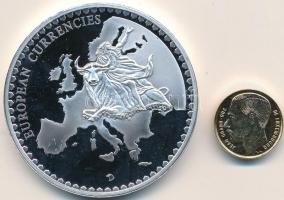 Luxemburg DN "Európai valuták" ezüstözött emlékérem tanúsítvánnyal T:PP
Luxembourg ND &quo...