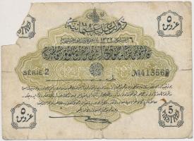 Törökország 1916-1917. 5P T:IV Turkey 1916-1917. 5 Piastres C:G Krause 87