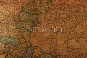 1867 Az Osztrák-Magyar Monarchia térképe. General Strassen und Orstkarte des Österreichischen Kaiser...