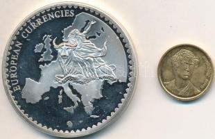 Görögország DN "Európai valuták" ezüstözött emlékérem T:PP
Greece ND "European Curren...