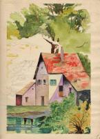 2db tusrajz, 2db festmény Medgyessy Ottó cserkészparancsnoktól