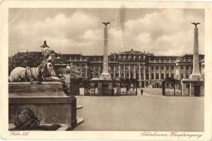 Vienna, Wien XIII. Schönbrunn Haupteingang / main entrance, B.K.W.II. Nr. 1009. (EB)